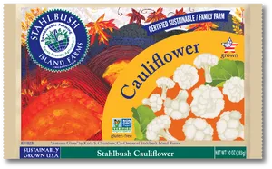 Stahlbush Island Farms Cauliflower Package PNG Image