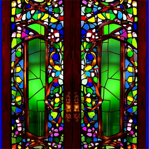 Stained Glass Door Design Png 06262024 PNG Image