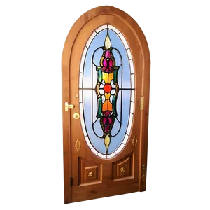 Stained Glass Door Design Png 06262024 PNG Image