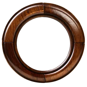 Stained Wood Circle Decor Png Atq PNG Image