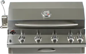 Stainless Steel Outdoor Grill PNG Image