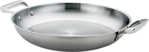 Stainless Steel Paella Pan PNG Image