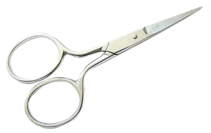 Stainless Steel Scissors Isolated PNG Image