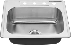 Stainless Steel Single Bowl Sink PNG Image