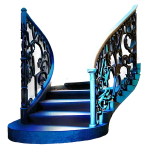 Staircase Mural Png Hbk2 PNG Image