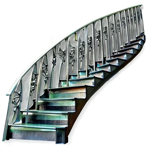 Staircase With Railing Png 45 PNG Image