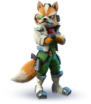 Star Fox Character Pose PNG Image