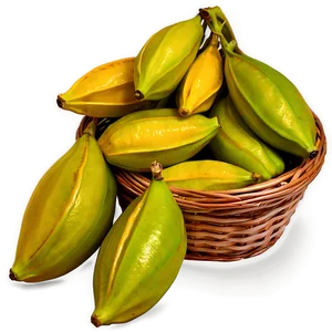 Star Fruit Basket Png 06252024 PNG Image