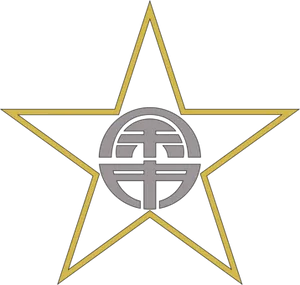 Star Logo Blackand Gold PNG Image