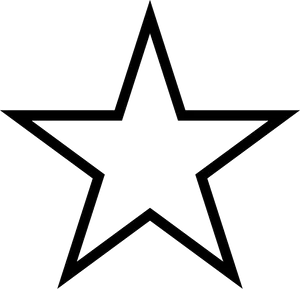 Star Outline Graphic PNG Image