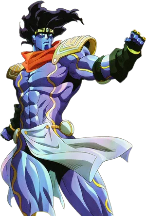 Star Platinum Power Pose PNG Image