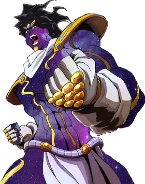 Star Platinum Power Pose PNG Image