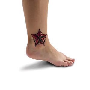 Star Tattoo On Foot Png 06262024 PNG Image