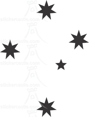 Star Tattoo Pattern Design PNG Image