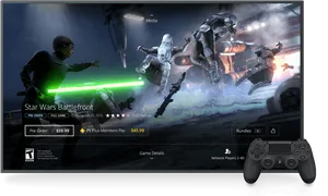 Star Wars Battlefront Game Advertisement PNG Image