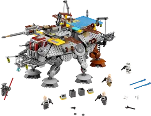 Star Wars Lego Battle Scene PNG Image