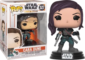 Star Wars Mandalorian Cara Dune Funko Pop PNG Image