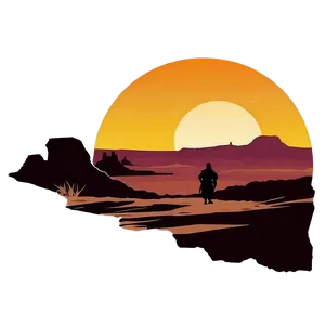 Star Wars Tatooine Sunset Silhouette Png 93 PNG Image