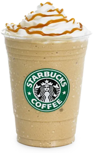 Starbucks Caramel Frappuccino Cup PNG Image