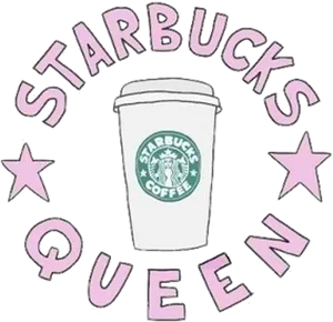 Starbucks Queen Coffee Cup Graphic PNG Image