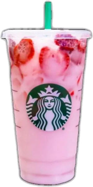 Starbucks Strawberry Frappe PNG Image