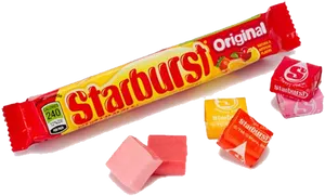 Starburst Candy Original Packand Wrapped Pieces PNG Image