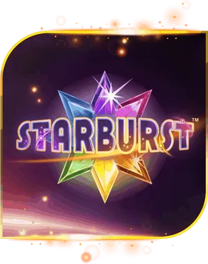 Starburst Game Logo Sparkling Gems PNG Image