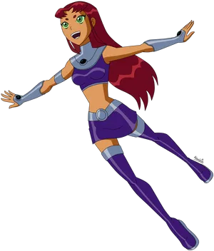 Starfire Teen Titans Animated PNG Image