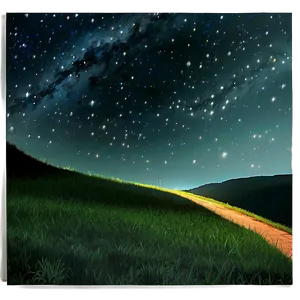 Starlit Night Trail Png Kxy PNG Image