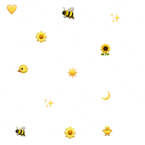 Starry Night Cartoon Emojis PNG Image