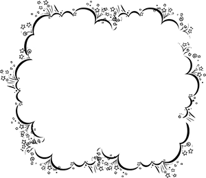 Starry_ Night_ Frame PNG Image