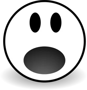 Startled Emoji Expression PNG Image