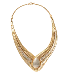 Statement Gold Necklace Png Isc PNG Image