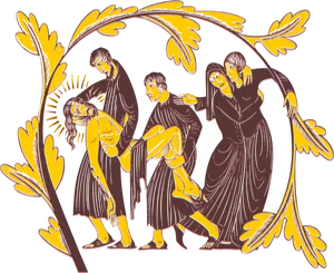 Stationsofthe Cross Depiction PNG Image