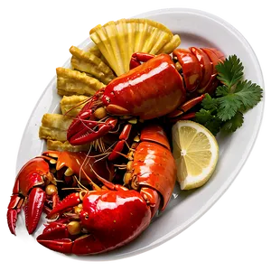 Steamed Crawfish Plate Png Qbk PNG Image