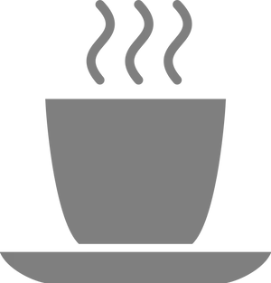 Steaming Coffee Mug Icon PNG Image