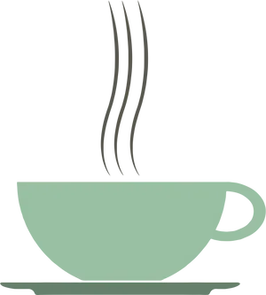 Steaming Cup Silhouette PNG Image