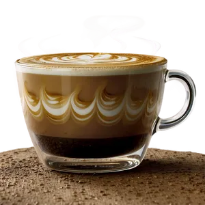 Steaming Latte Art Png Bty52 PNG Image