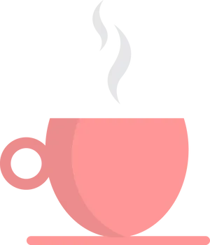 Steaming Tea Cup Icon PNG