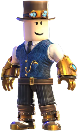 Steampunk Roblox Character PNG Image