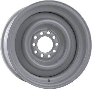 Steel Wheel Rim Design PNG Image