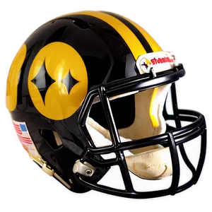 Steelers Helmet For Display Png 06282024 PNG Image