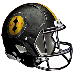 Steelers Helmet For Display Png Ujd PNG Image