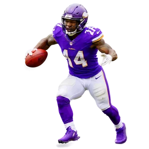 Stefon Diggs Action Shot Png Mmk65 PNG Image