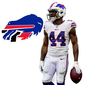 Stefon Diggs Buffalo Bills Uniform Png Apw51 PNG Image