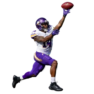 Stefon Diggs Catching Football Png 75 PNG Image