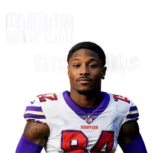 Stefon Diggs Sideline Portrait Png Mal15 PNG Image