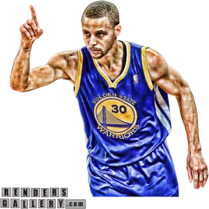 Steph Curry Golden State Warriors Action Pose PNG Image