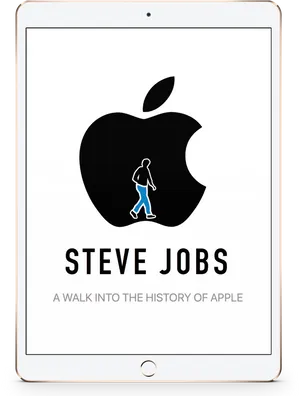 Steve Jobs Apple History Graphic PNG Image