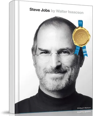 Steve Jobs Biography Book Cover PNG Image